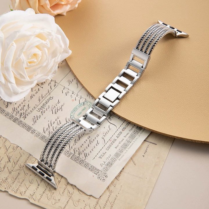 [Women's Luxury] Twisted Mesh Metal Band [Apple Watch]