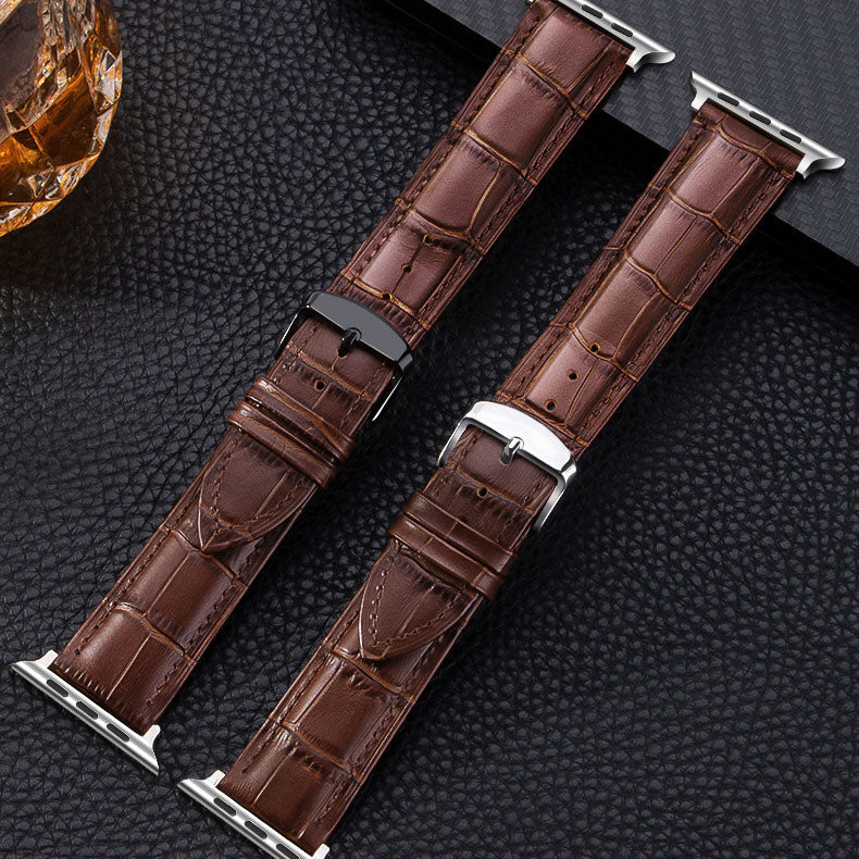 Elegant grained leather band for Apple Watch (4 colors available)
