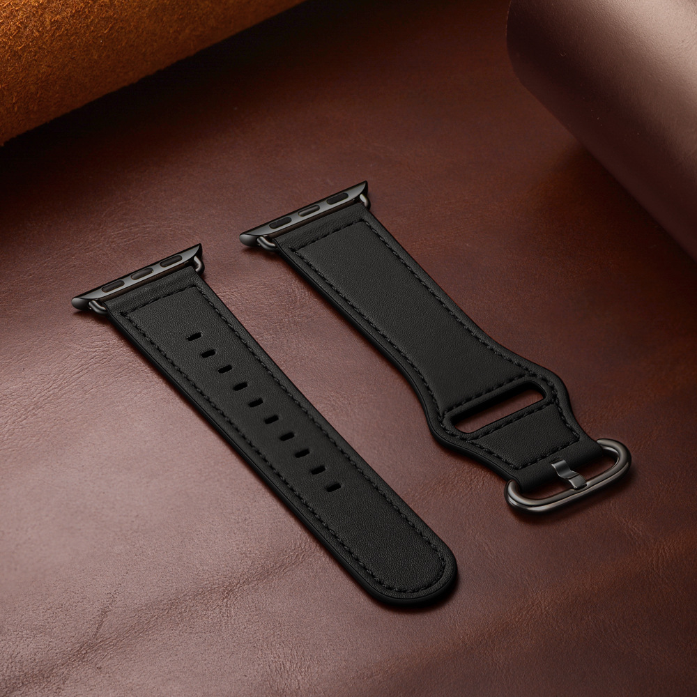 【ビジネス映え】ミニマルクラシックレザーバンド【アップルウォッチ】