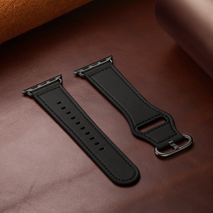 【ビジネス映え】ミニマルクラシックレザーバンド【アップルウォッチ】