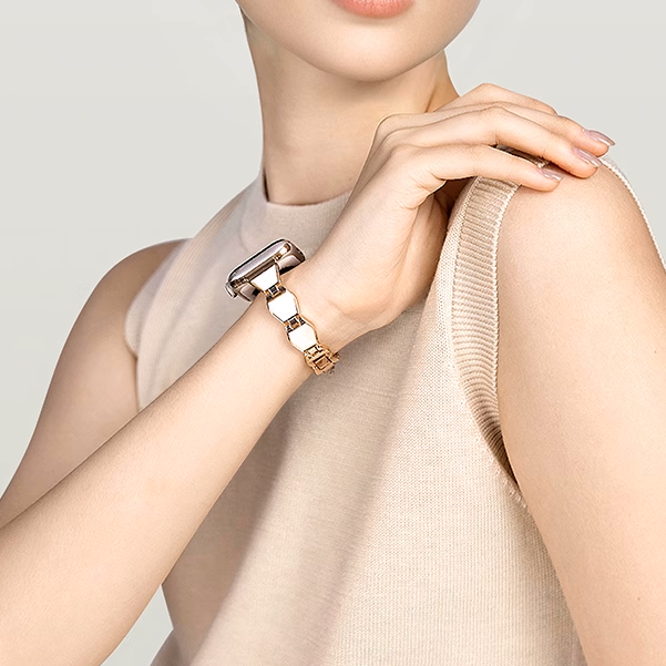 [Women's Luxury] Pearl Link Metal Band [Apple Watch]