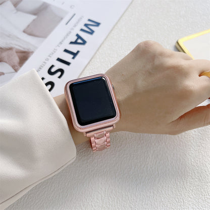 [6 colors available with cover] Acrylic crystal band [Apple Watch]