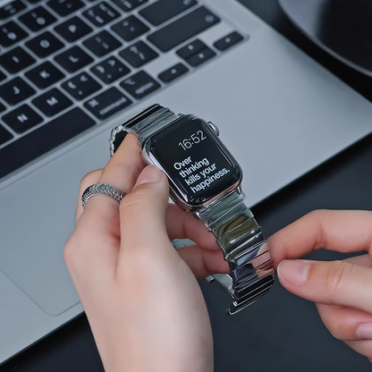 【シルバークラウン】カレイドリンクメタルバンド【アップルウォッチ】