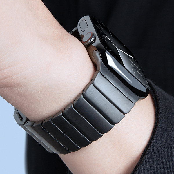 [Minimalist Design] Magnetic Bamboo Titanium Band [Apple Watch]
