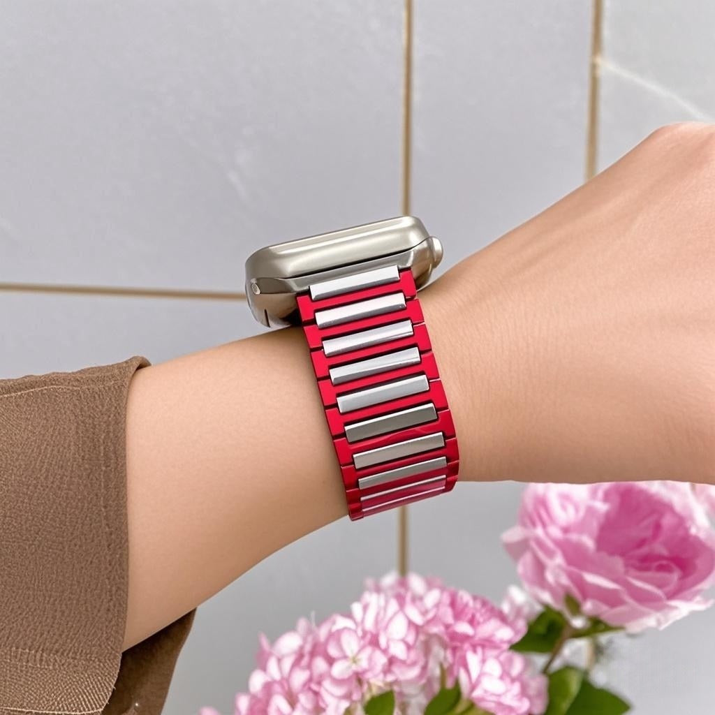 【バイカラー】2トーンマグネットメタルバンド【アップルウォッチ】