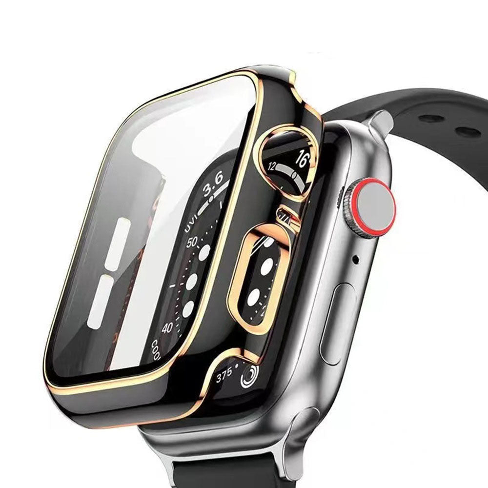 Apple Watch バンド一体型ステンレスハードケース 44ｍｍ Sv GL - 時計