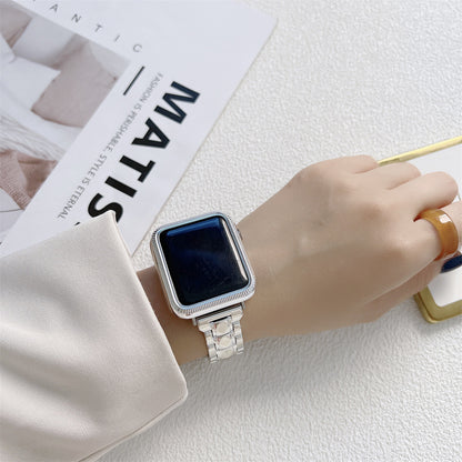 [6 colors available with cover] Acrylic crystal band [Apple Watch]