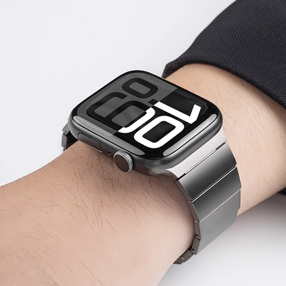 【手首に干渉しない】リンクブレスレットメタルバンド【アップルウォッチ】