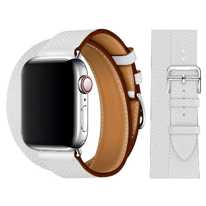 [10 colors available] Double loop leather strap [Apple Watch]