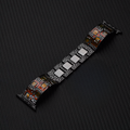 [Silver Crown] Enamel Inlay Metal Band [Apple Watch]