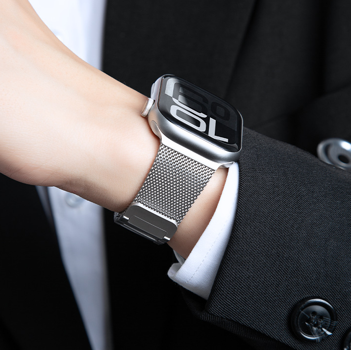 [Latest Milanese] Dual Texture Metal Band [Apple Watch]