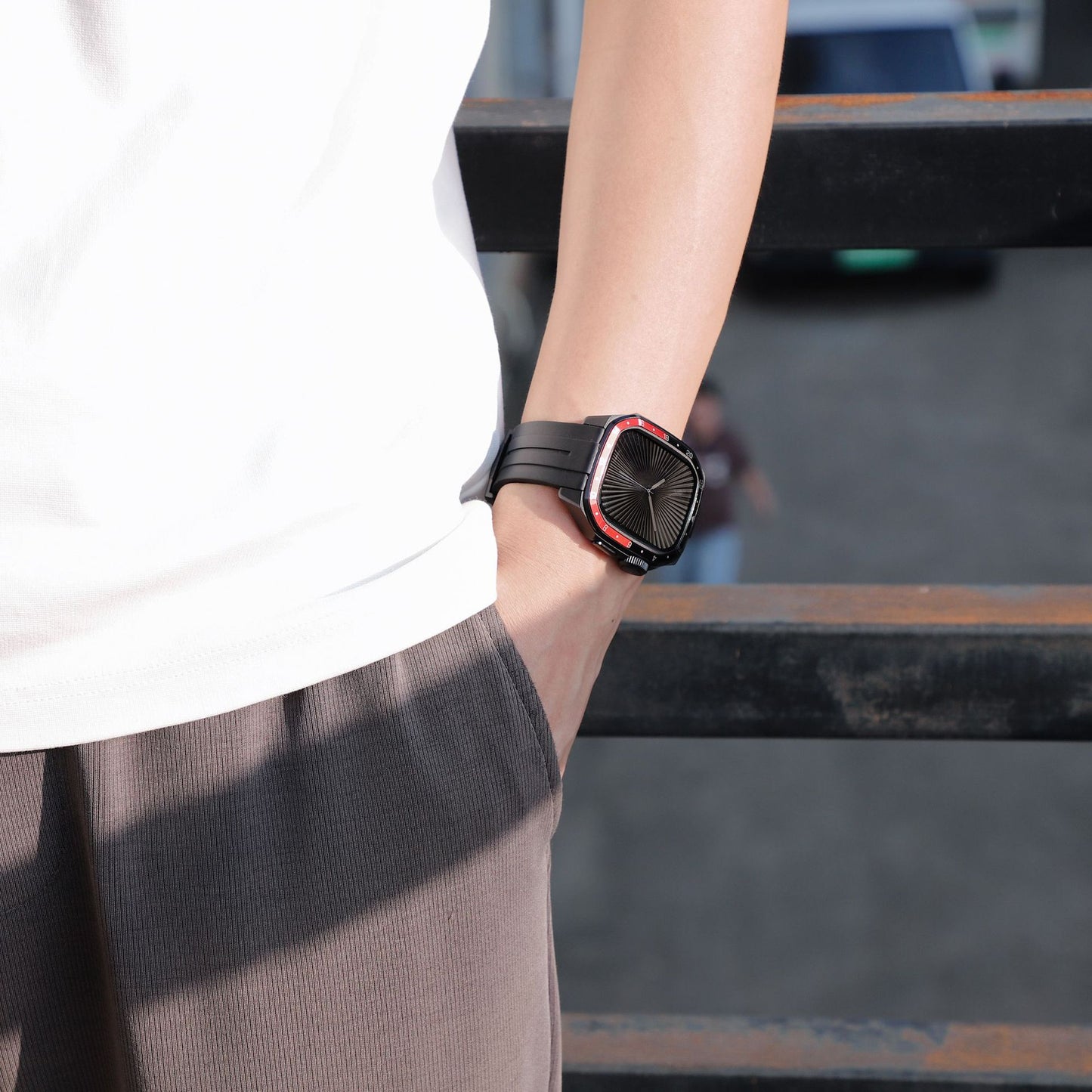 【Series10/11専用】プレミアムベゼルシリコンバンド【アップルウォッチ】