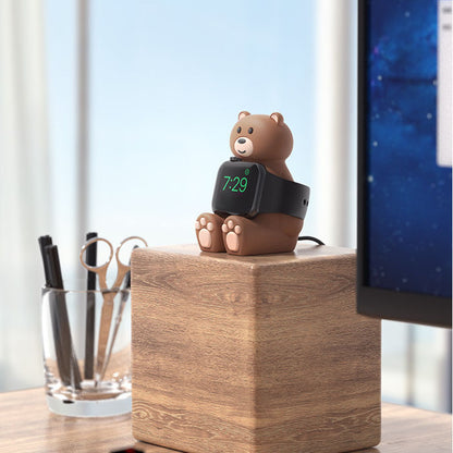 [3 colors available] Bear Apple Watch charging stand [Apple Watch]