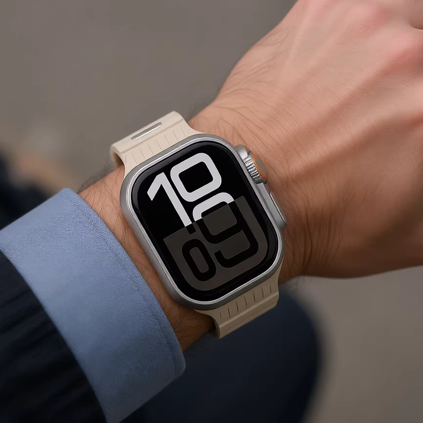 【選べる12色】スマートリブシリコンバンド【アップルウォッチ】