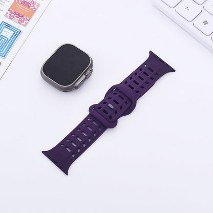 【太めで快適】エアホールマグシリコンバンド【アップルウォッチ】