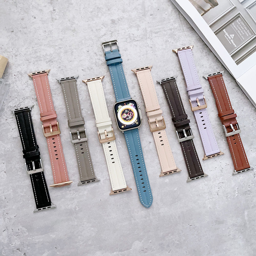 [9 colors available] Centerline leather band [Apple Watch]