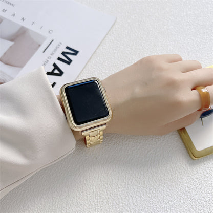 [6 colors available with cover] Acrylic crystal band [Apple Watch]