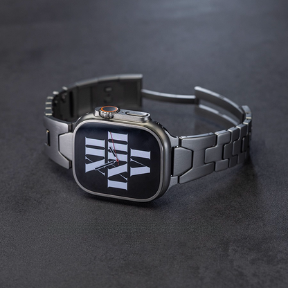 【最新デザイン】モダンカットステンレスバンド【アップルウォッチ】