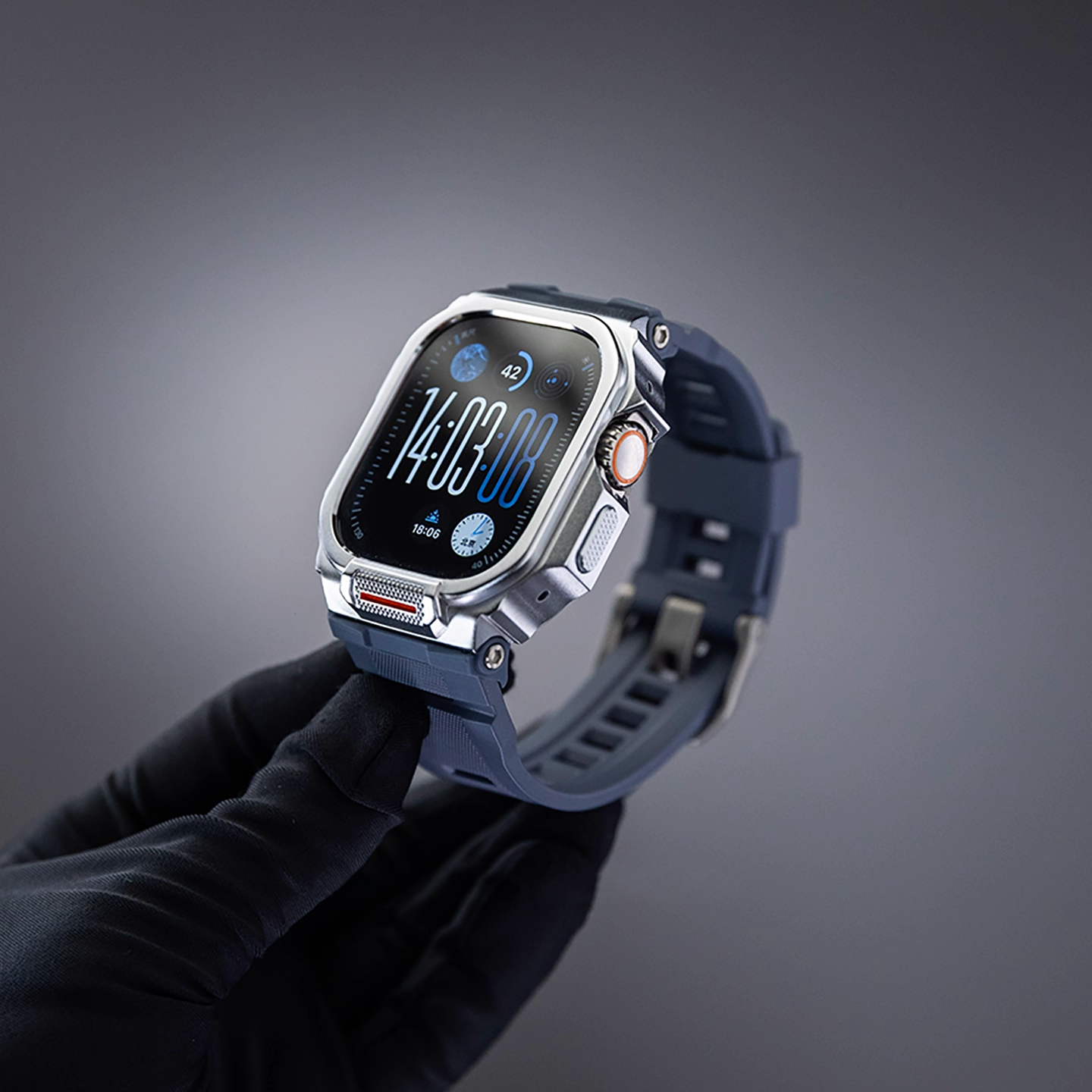 【Ultra専用モデル】メカニカルガードケースバンド【アップルウォッチ】