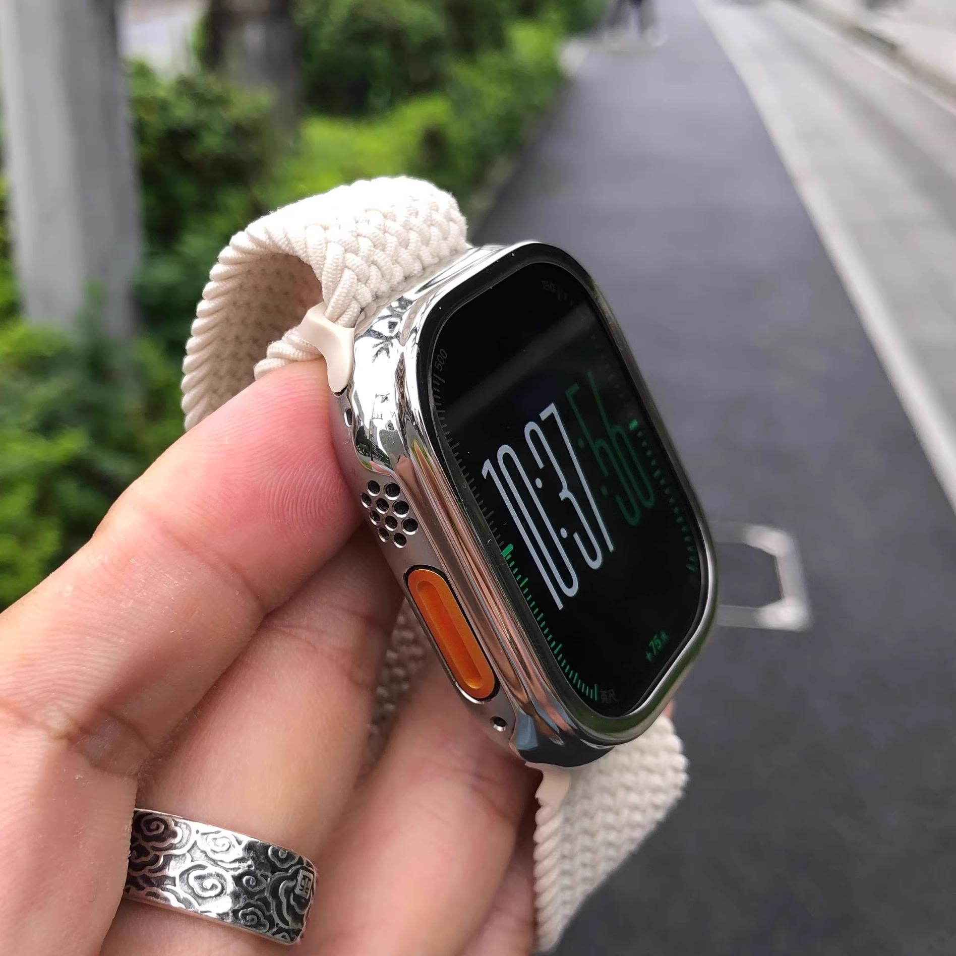 [Frame Type] Stainless Steel Protective Cover [Apple Watch]