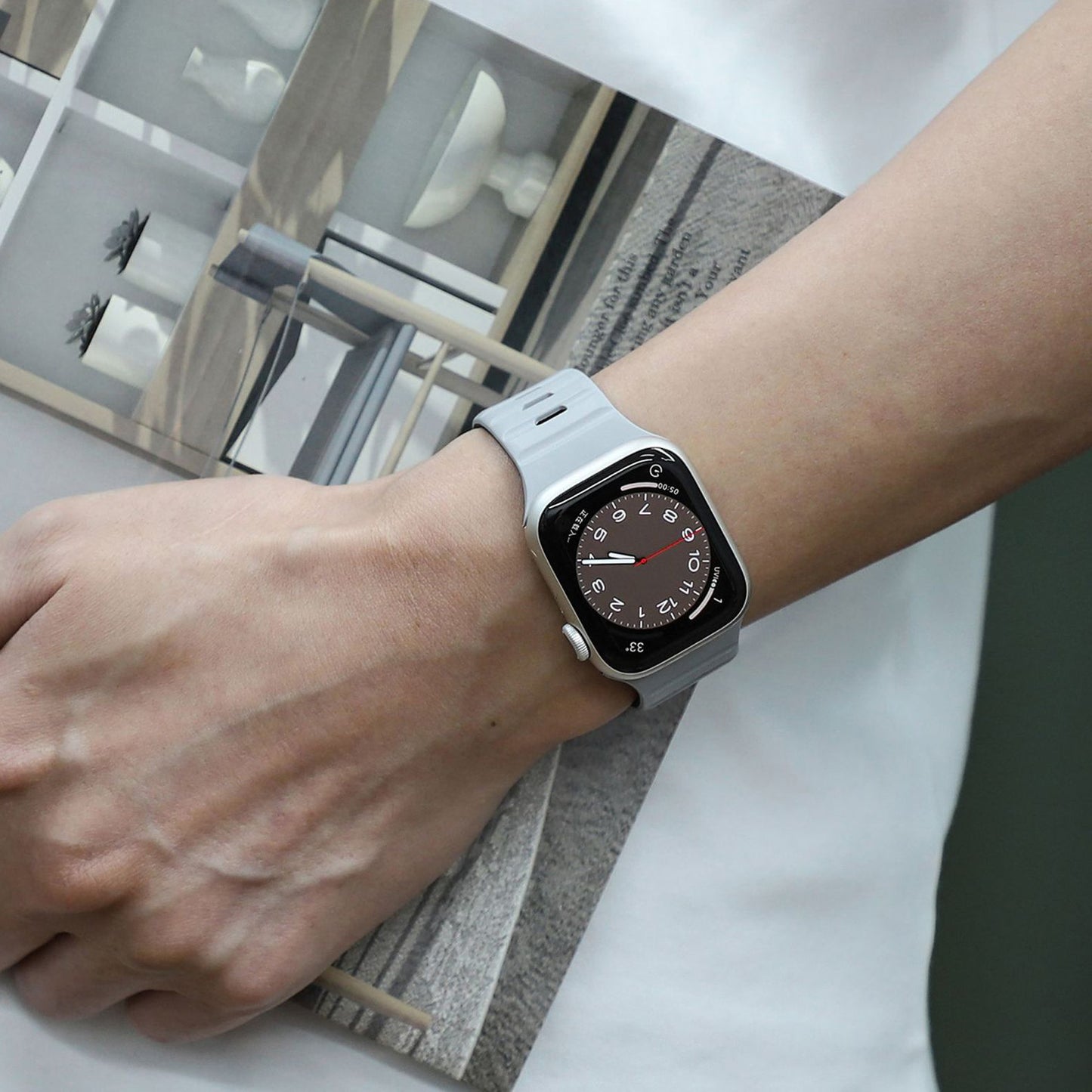 【磁力で快適フィット】ダブルロックマグネットバンド【アップルウォッチ】