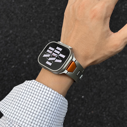 【最新デザイン】モダンカットステンレスバンド【アップルウォッチ】