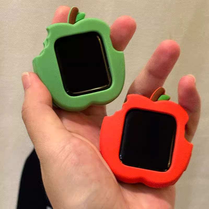 【ガラス無し両面保護】アップルデザインシリコンケース【アップルウォッチ】
