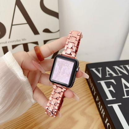 [6 colors available with cover] Acrylic crystal band [Apple Watch]