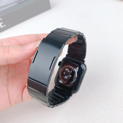 【手首に干渉しない】リンクブレスレットメタルバンド【アップルウォッチ】