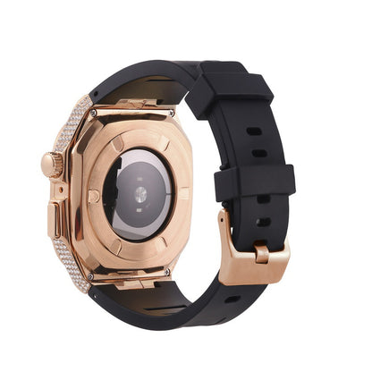 [6 colors available with integrated case] Luxury metal band [Apple Watch]