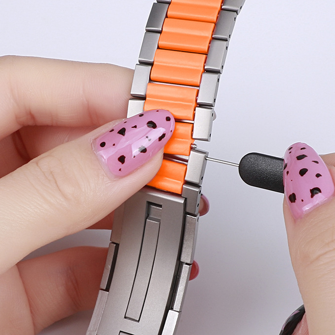 【未来的デザイン】ハイブリッドメタルリンクバンド【アップルウォッチ】