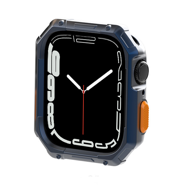 【ガラス無し両面保護】カラーボタンプロテクトケース【アップルウォッチ】