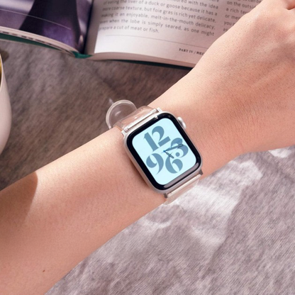 【抜け感デザイン】クリアカラースケルトンバンド【アップルウォッチ】