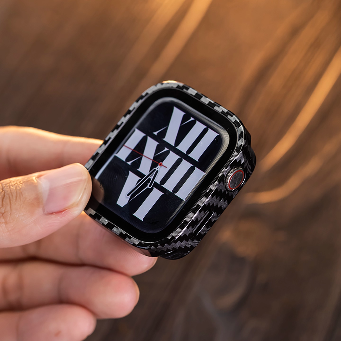 【ガラス付き両面保護】フルカバーパターンケース【アップルウォッチ】