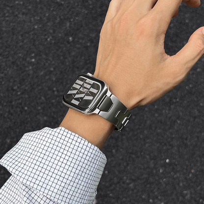 【最新デザイン】モダンカットステンレスバンド【アップルウォッチ】