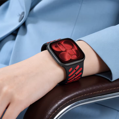 【強力マグネット】バイカラーフィットラバーバンド【アップルウォッチ】