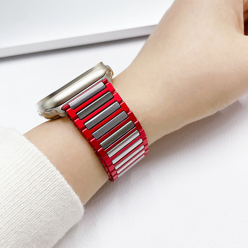 【バイカラー】2トーンマグネットメタルバンド【アップルウォッチ】