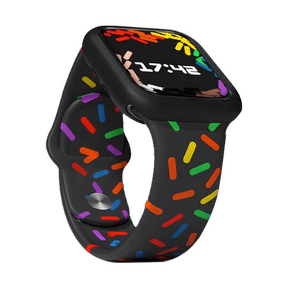 [4 colors available] Colorful pop silicone band [Apple Watch]