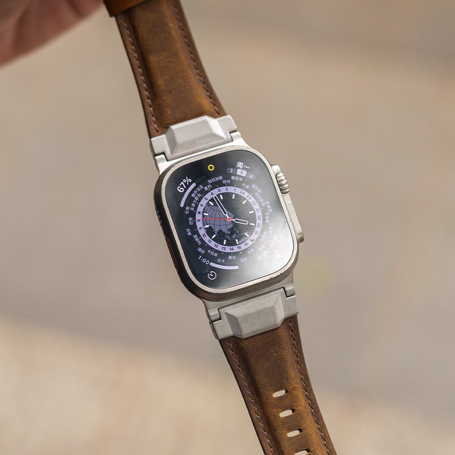 【大人の冒険心】アドベンチャーレザーバンド【アップルウォッチ】