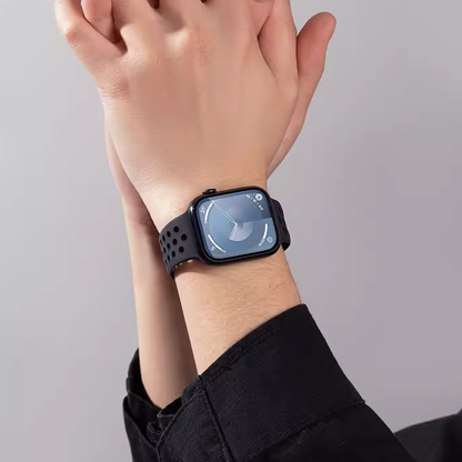 [12 colors available] Bicolor silicone sport band [Apple Watch]