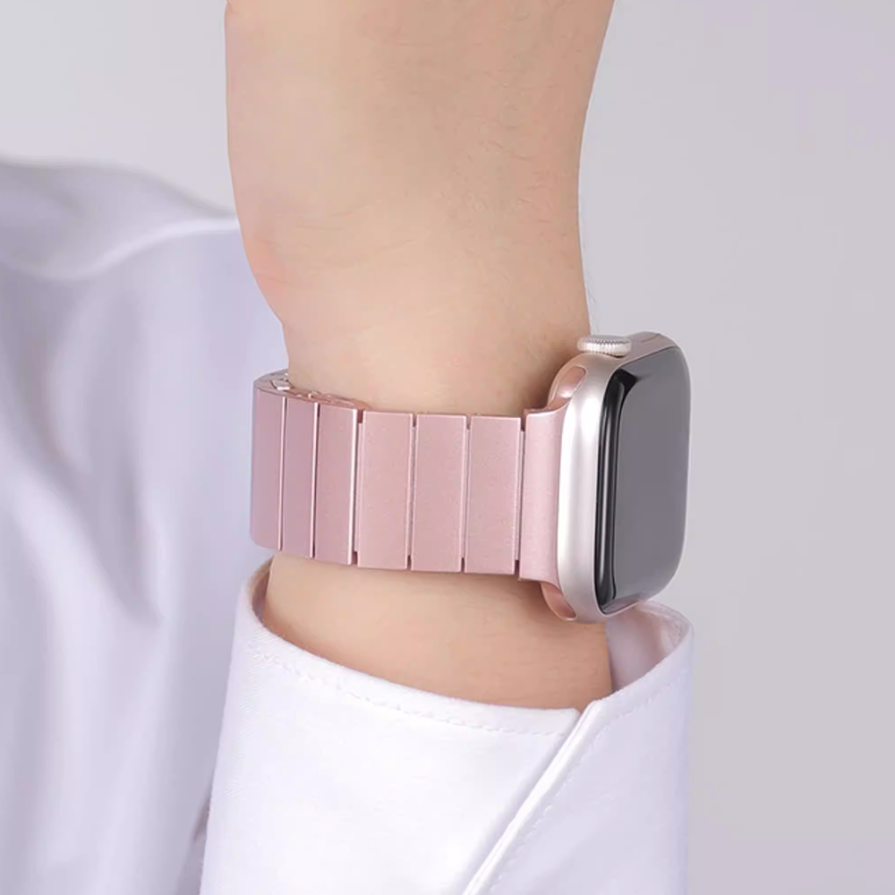 【磁力でスマート装着】マグネティックメタルバンド【アップルウォッチ】