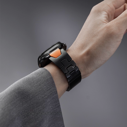 【最新デザイン】モダンカットステンレスバンド【アップルウォッチ】