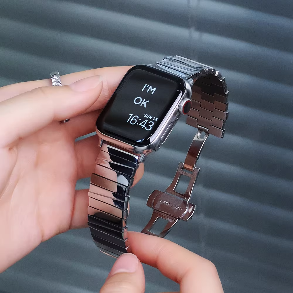 【シルバークラウン】カレイドリンクメタルバンド【アップルウォッチ】