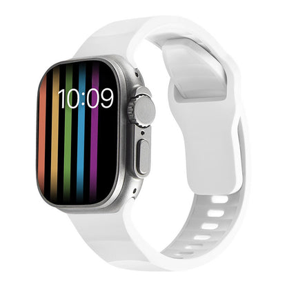 [15 colors available] Wavy solid silicone band [Apple Watch]