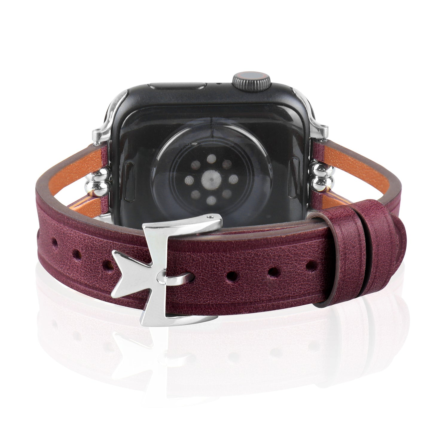 [6 colors available] Star Cross Leather Band [Apple Watch]