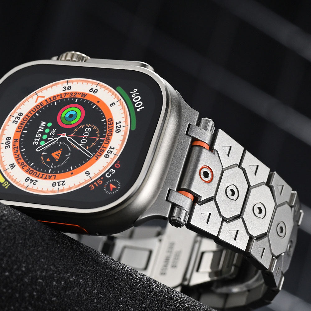 [Unique Design] Octagonal Stainless Steel Band [Apple Watch]