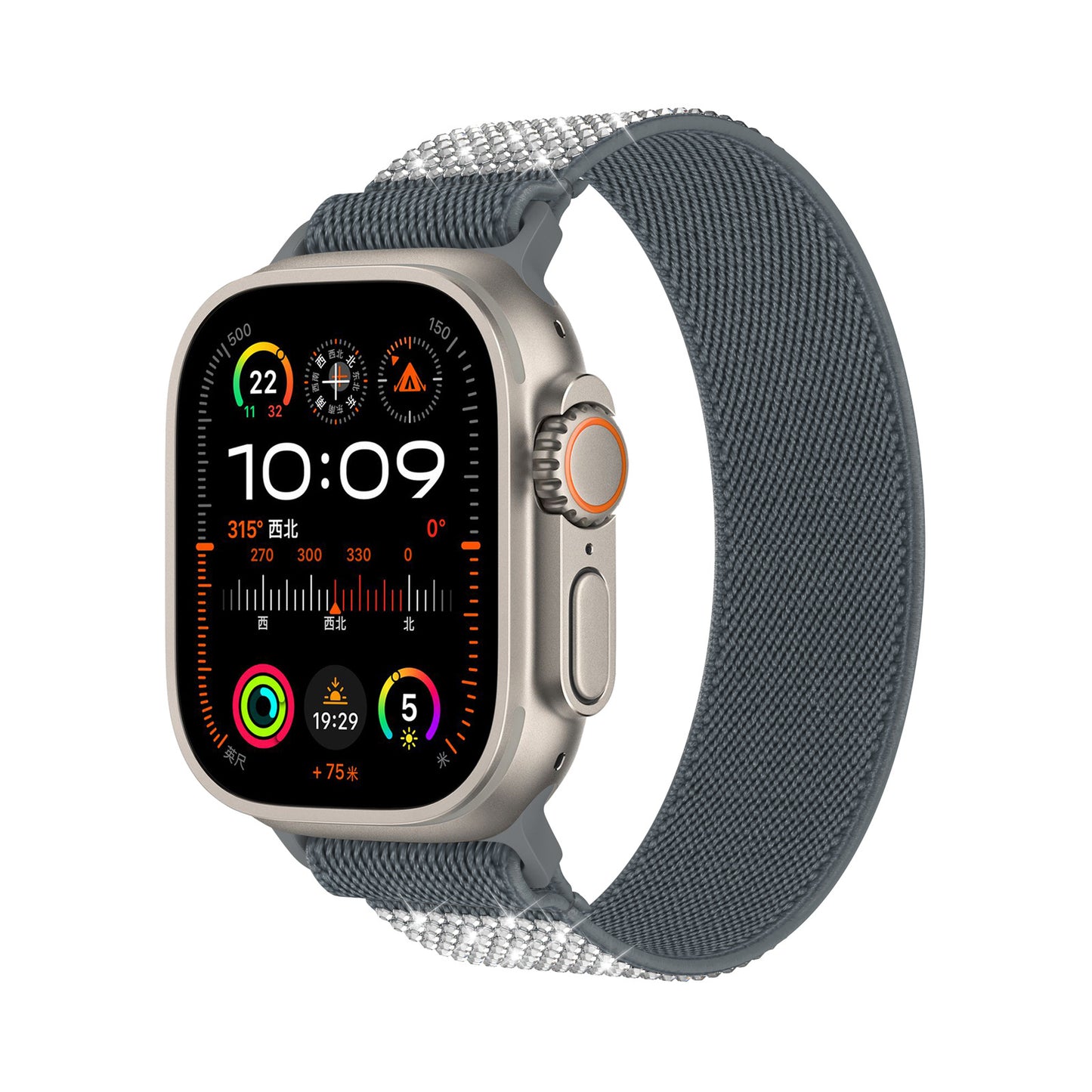 [5 colors available] Glitter mesh nylon band [Apple Watch]