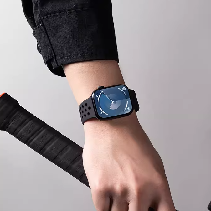 [12 colors available] Bicolor silicone sport band [Apple Watch]