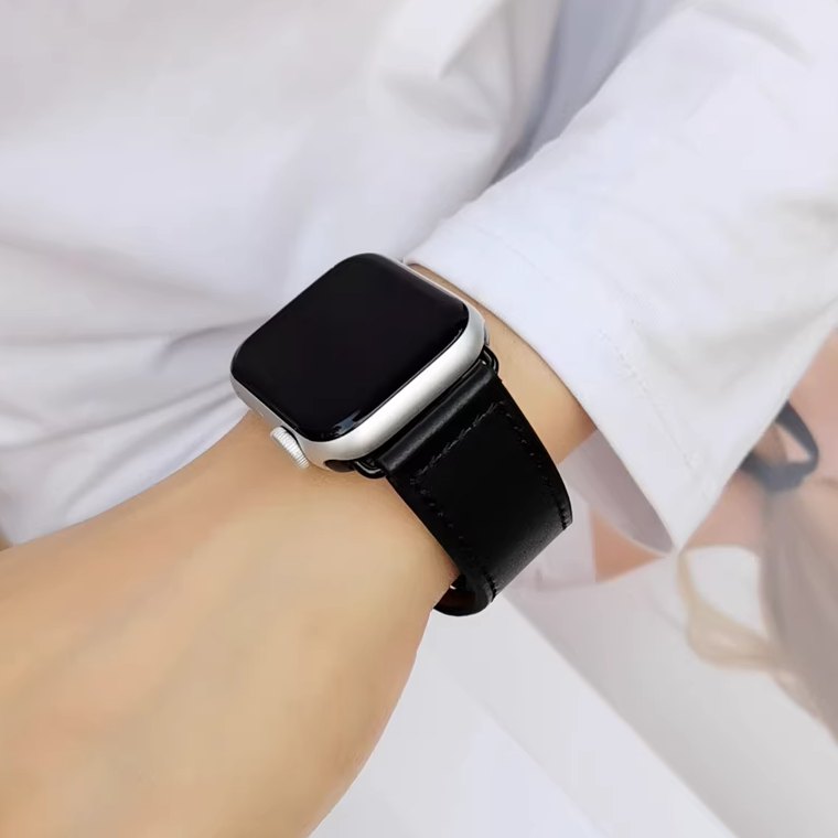 [9 colors available] Reverse buckle leather band [Apple Watch]