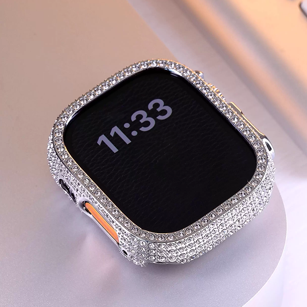 【フレームタイプ】ジュエリーストーン保護ケース【アップルウォッチ】